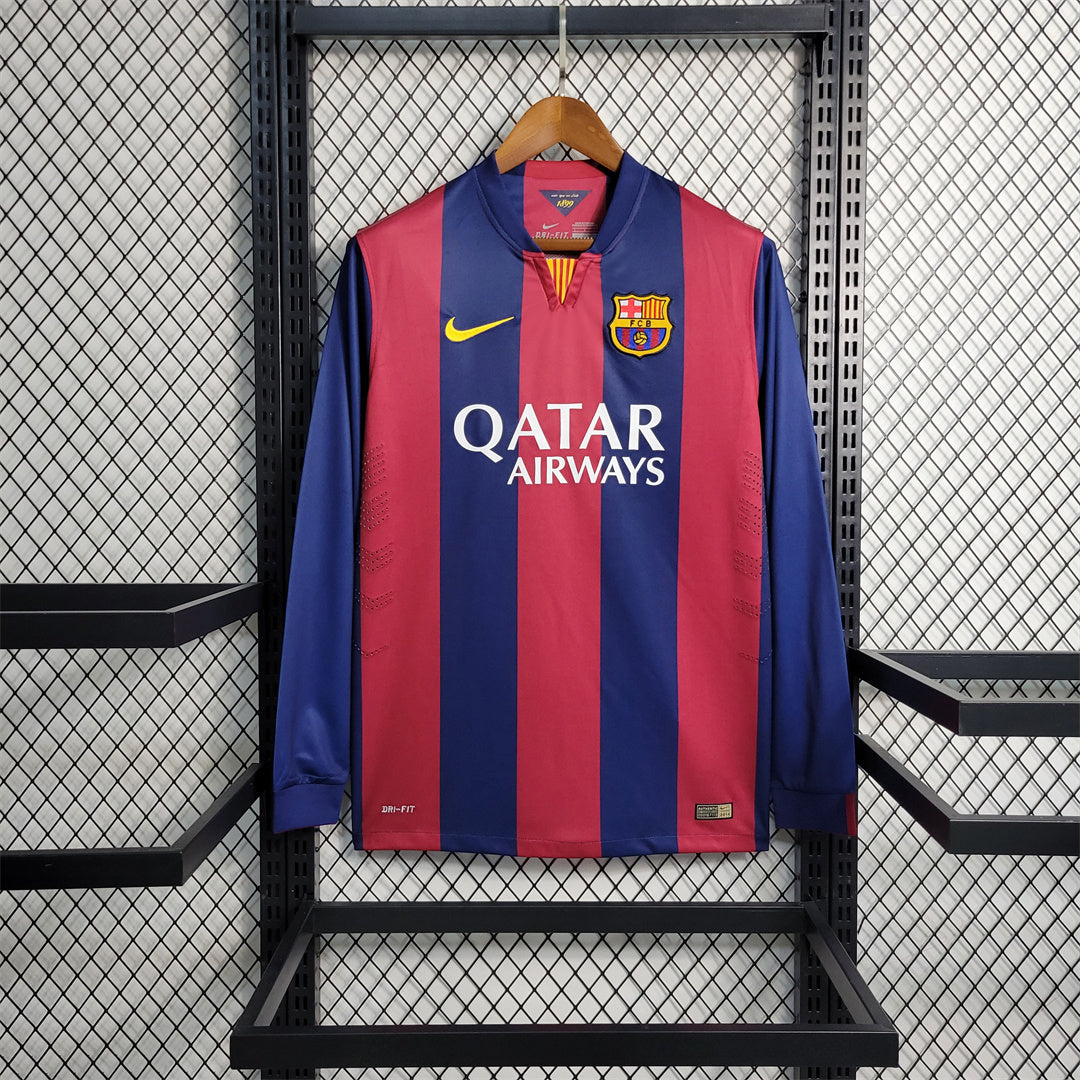 Barcelona Home 2014-15 - Retro Shirt (Full Sleeves)