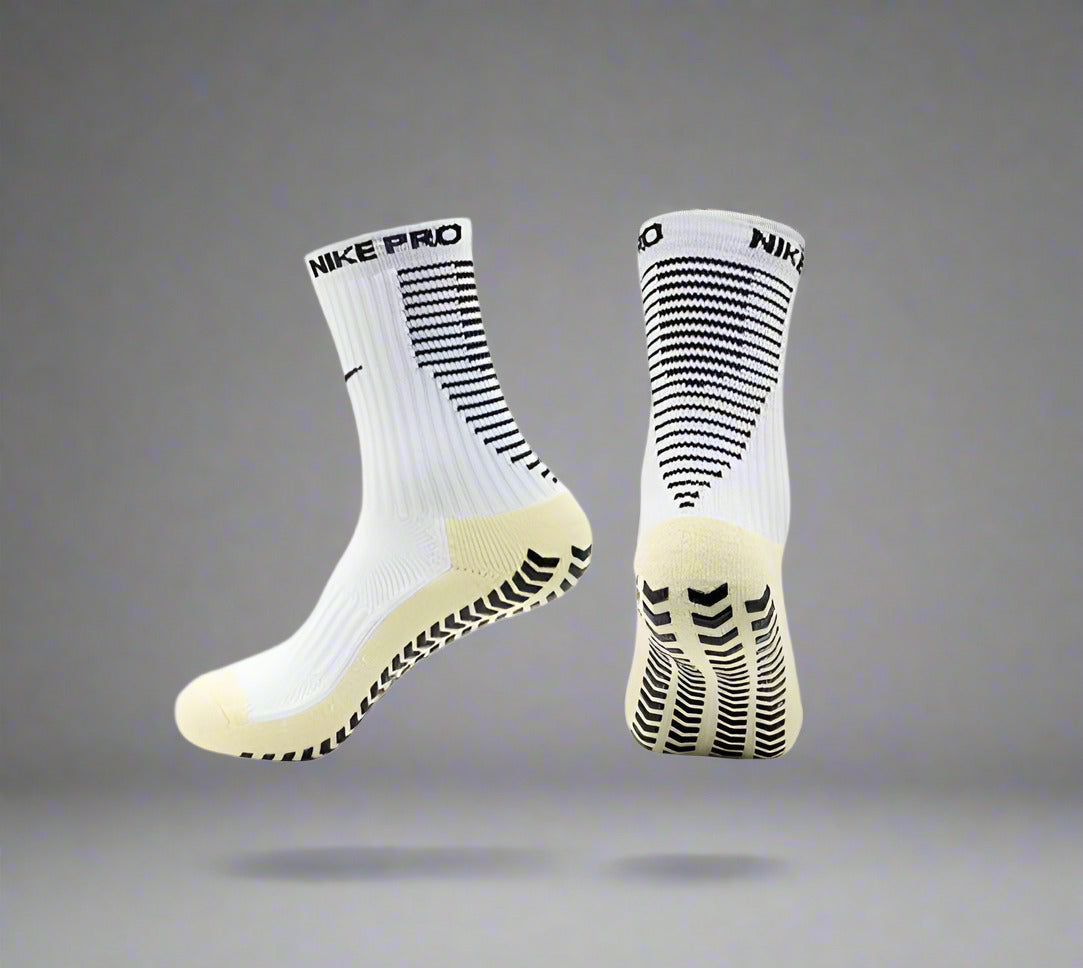 nike mid white socks