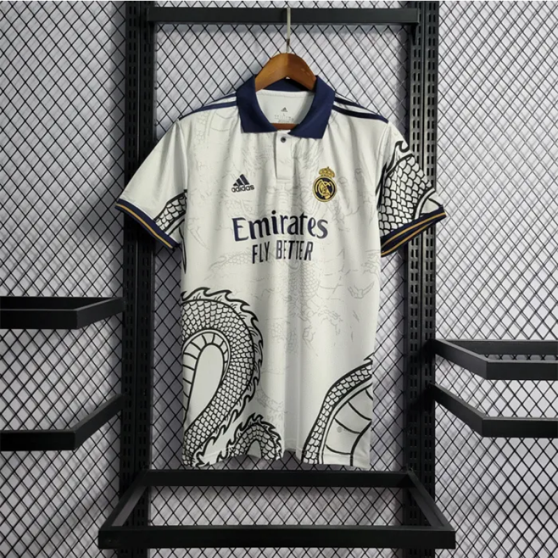Real Madrid White Dragon Concept Stadium Kit – Full Time Store