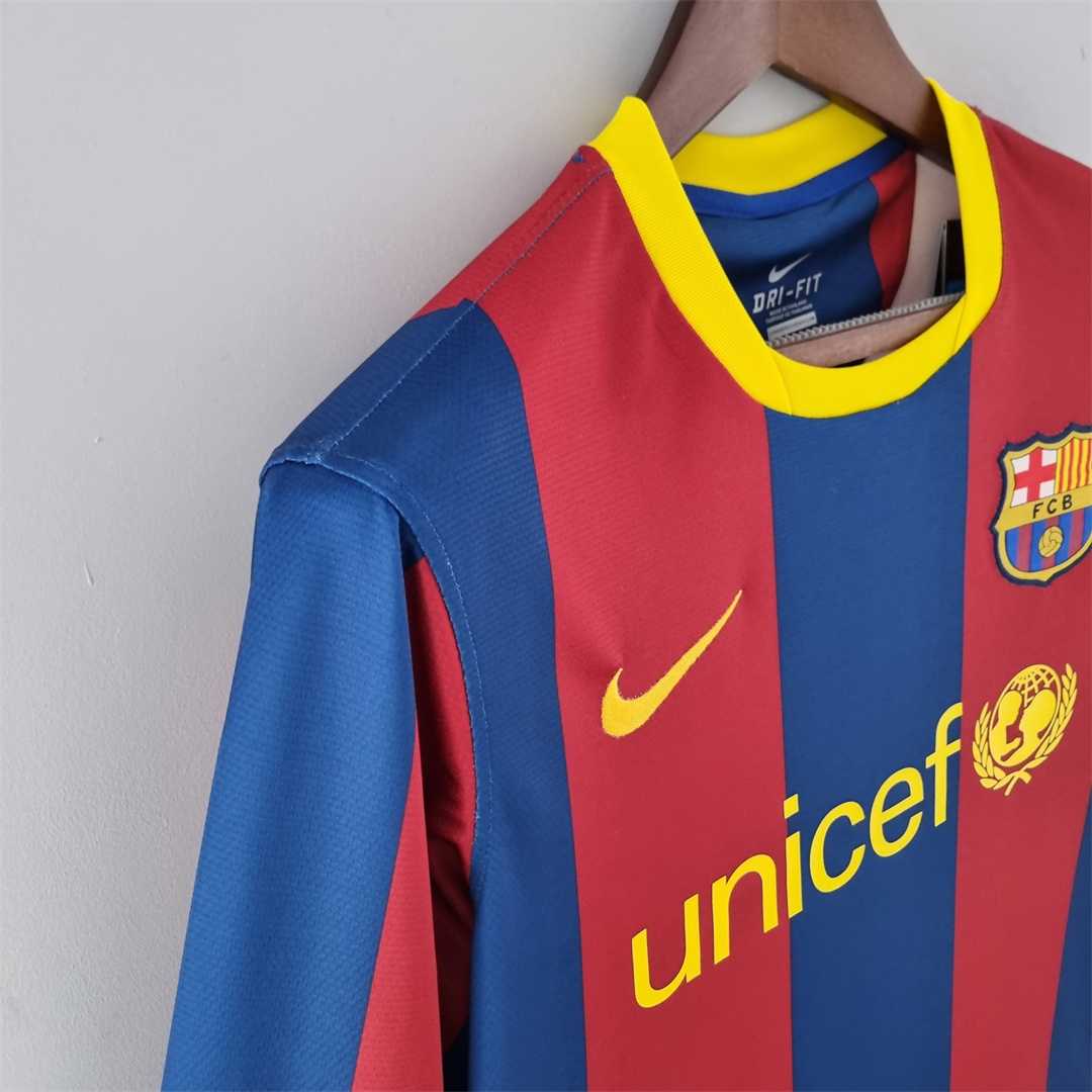 Barcelona Home 2010-11 - Retro Shirt (Full Sleeves)