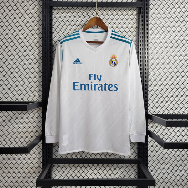 Real Madrid Home 2017-18 Retro Shirt (Full Sleeves)