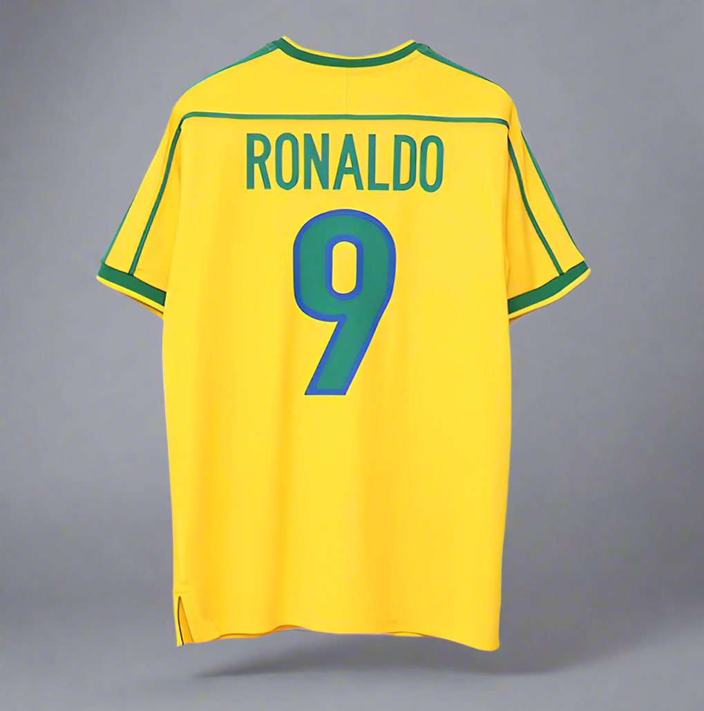 Brazil Home 1998 RONALDO Printed - Retro Shirt