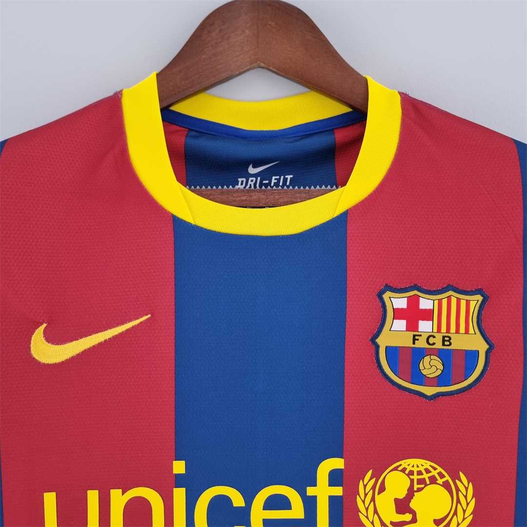 Barcelona Home 2010-11 - Retro Shirt (Full Sleeves)