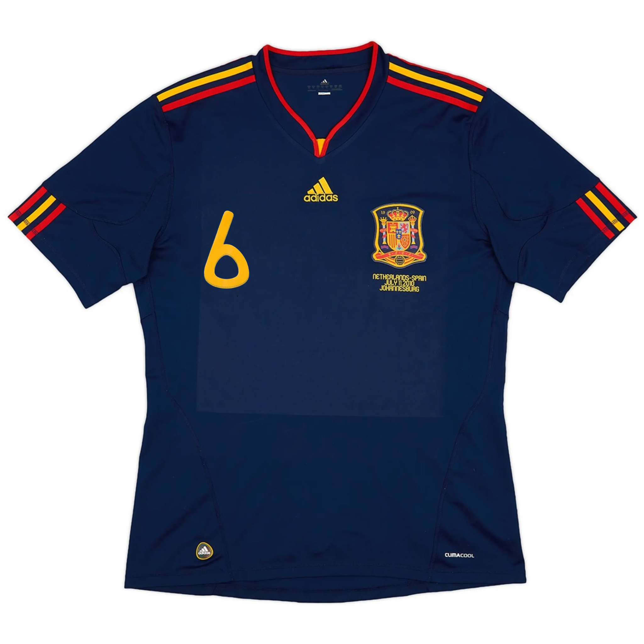 Spain Away 2010 INIESTA Printed - Retro Shirt