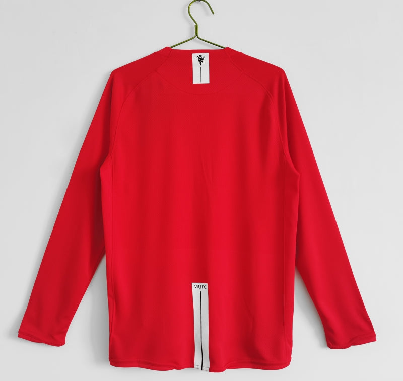 Manchester United Home 2007-08 - Retro Shirt (Full Sleeves)