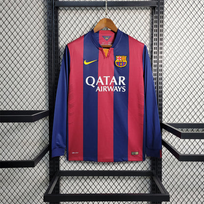 Barcelona Home 2014-15 - Retro Shirt (Full Sleeves)