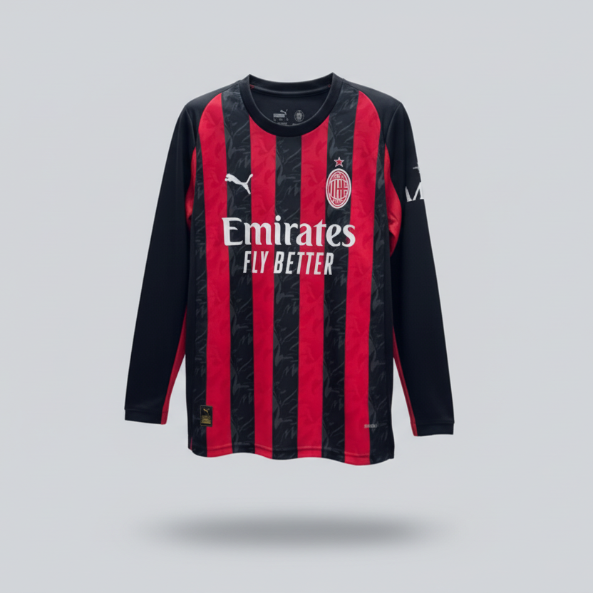 AC Milan Home 2025-26 - Stadium Kit (Full Sleeves)