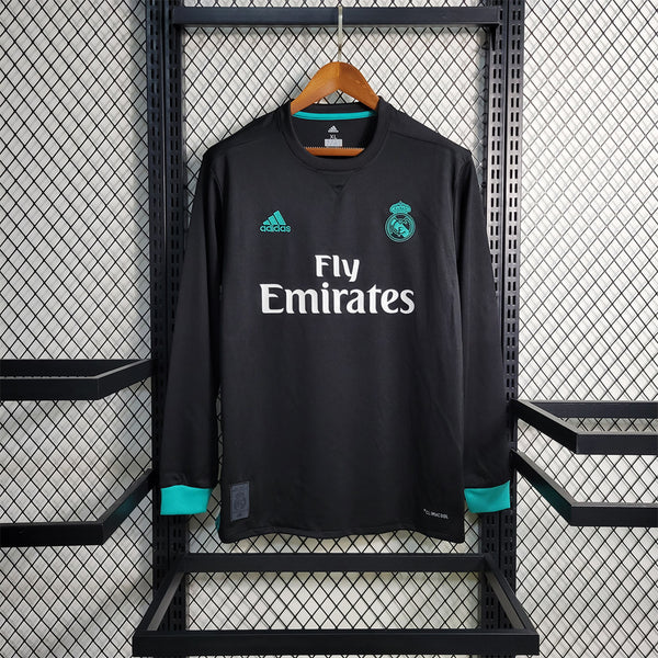 Real Madrid Away 2017-18 Retro Shirt (Full Sleeves)