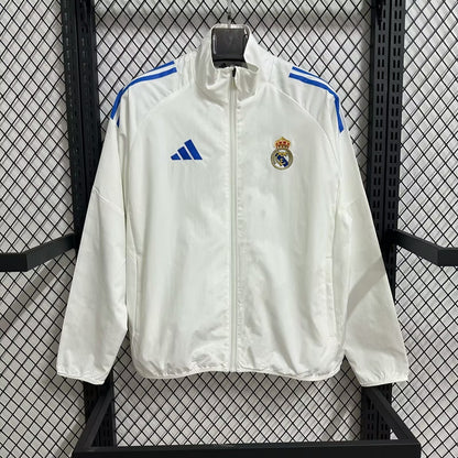 Real Madrid Windbreaker White