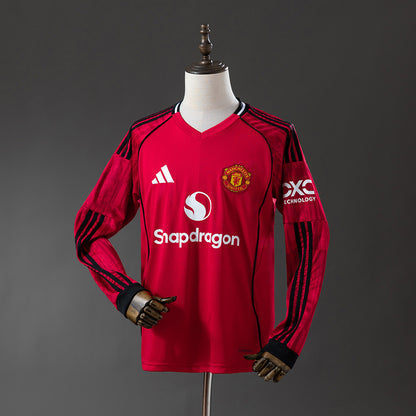 Manchester United Home 2025-26 - Stadium kit (Full Sleeves)