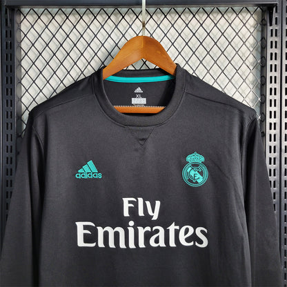 Real Madrid Away 2017-18 Retro Shirt (Full Sleeves)