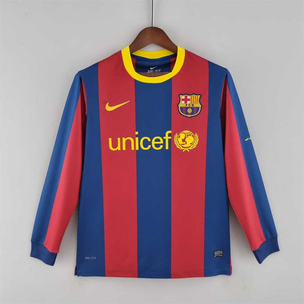 Barcelona Home 2010-11 - Retro Shirt (Full Sleeves)