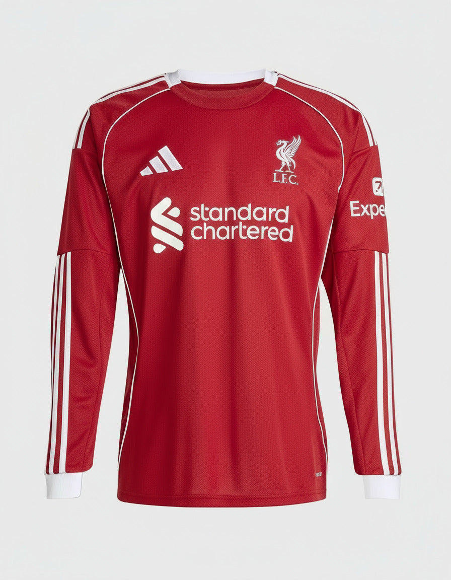 Liverpool Home 2025-26 - Stadium Kit (Full Sleeves)