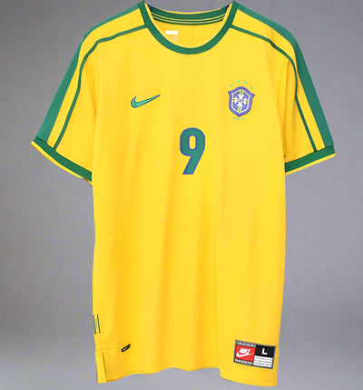 Brazil Home 1998 RONALDO Printed - Retro Shirt