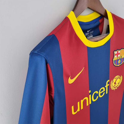 Barcelona Home 2010-11 - Retro Shirt (Full Sleeves)
