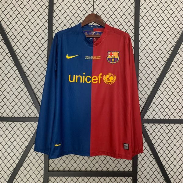 FC Barcelona Home 2008-09 Retro Shirt (Full Sleeves)