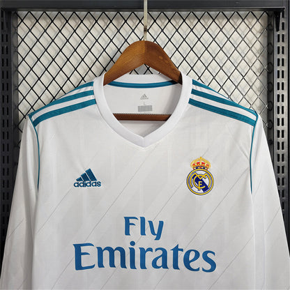 Real Madrid Home 2017-18 Retro Shirt (Full Sleeves)