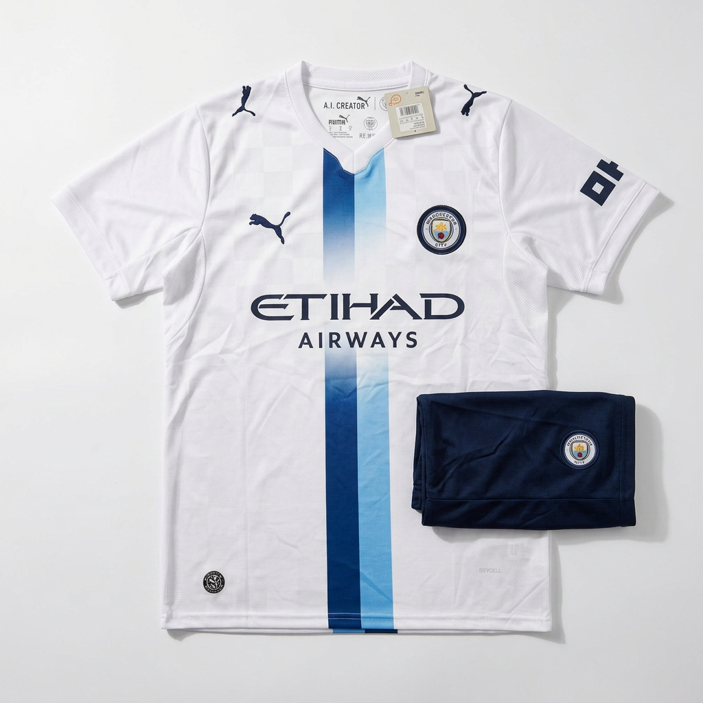Liverpool white kit flat lay