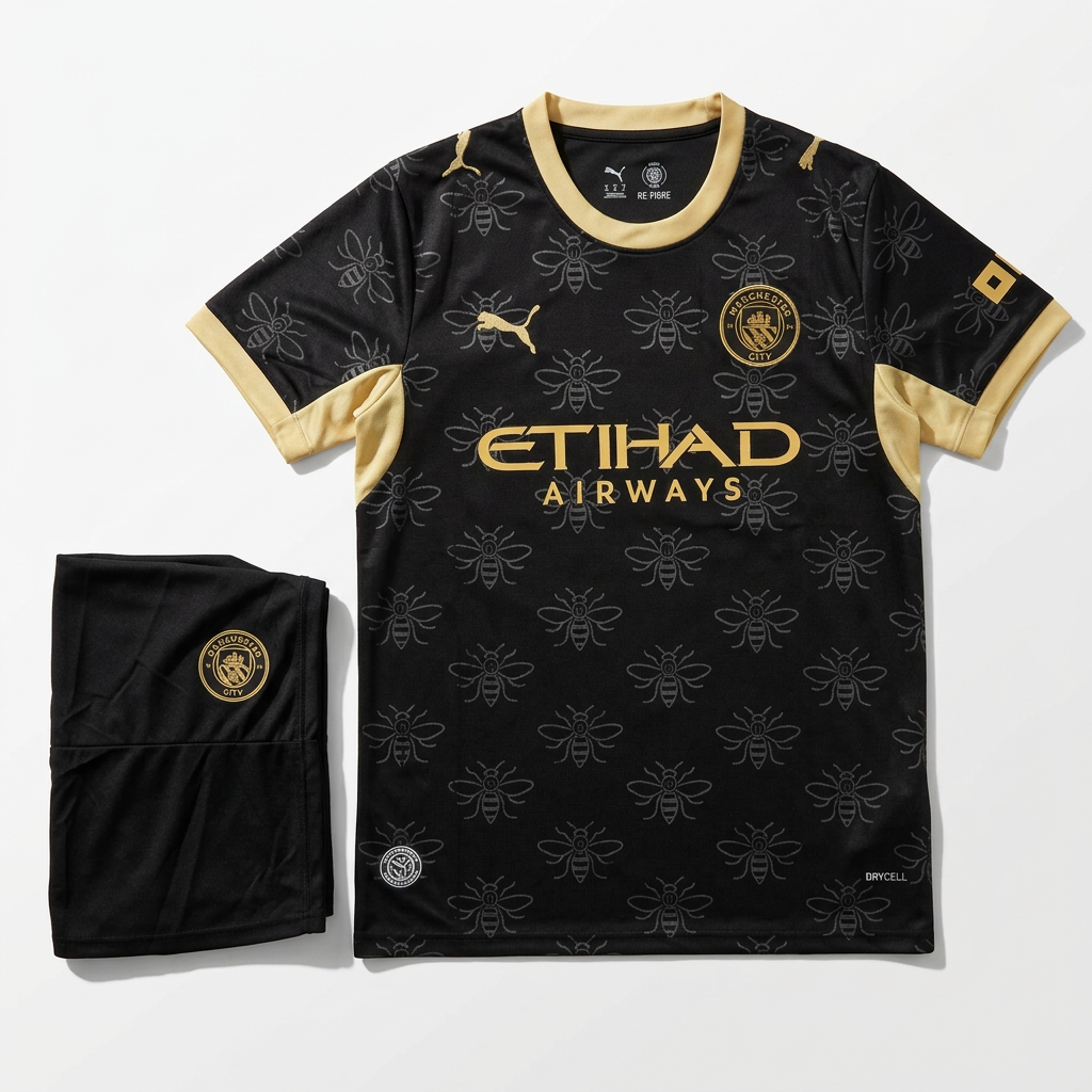 Manchester United red kit flat lay